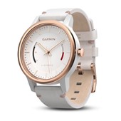 VívoMove™ Rose Gold-Tone with Leather Band Activity Tracker Watch