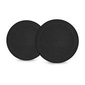 Fusion® FM Series Marine Speakers - 6.5" 120-Watt Round Black Flush Mount Marine Speakers (Pair)