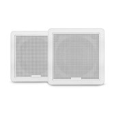 Enceintes marines de la série Fusion® FM - Haut-parleurs marins encastrés carrés blancs 6,5" 120W