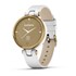 Lily™ Watch - Light Gold Bezel with White Case and Italian Leather Band