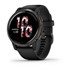 Venu® 2 - Slate Stainless Steel Bezel with Black Case and Silicone Band