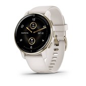 Venu® 2 Plus - Cream Gold Stainless Steel Bezel with Ivory Case and Silicone Band