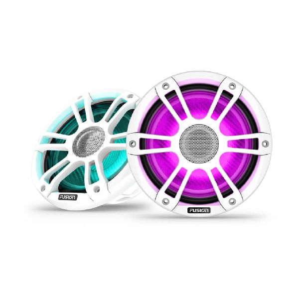 Signature Series 3i Marine Speakers - 7.7" 280-watt Coaxial Sports White with CRVBW Light (Pair)