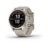fenix® 7S Pro Solar Sapphire Edition 42 mm - Soft Gold Bezel, Light Sand Case and Silicone Band