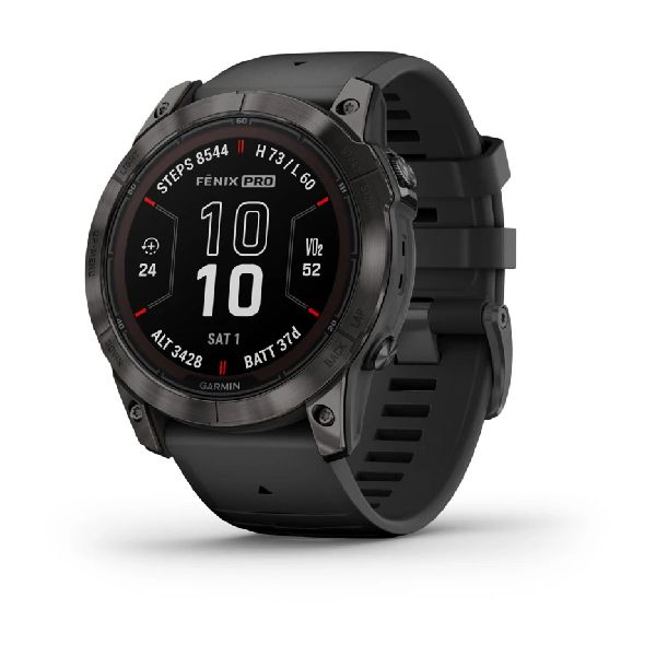 fenix® 7X Pro Solar Sapphire Edition 51 mm - Titanium Bezel, Black Case and Silicone Band