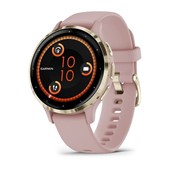 Venu® 3S - Soft Gold Stainless Steel Bezel with Dust Rose Case and Silicone Band
