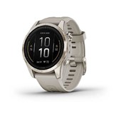 epix™ Pro (Gen 2) Sapphire Edition 42 mm - Soft Gold Bezel, Light Sand Case and Silicone Band