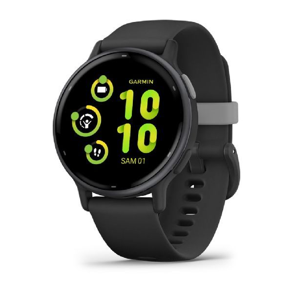 vívoactive® 5 - Slate Aluminum Bezel with Black Case and Silicone Band