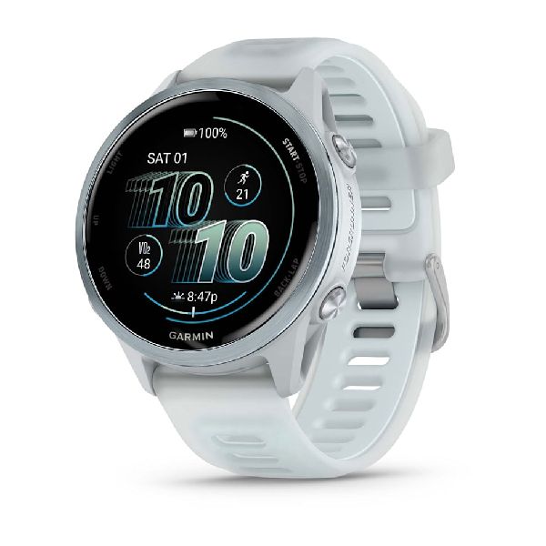 Forerunner® 570 - 42mm - Cloud Blue Aluminum with Translucent Whitestone/Cloud Blue Band