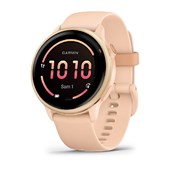 vívoactive® 6 - Aube rose métallique avec bracelet rose pêche