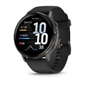 Venu® 4 – 45 mm - Gris avec Bracelet en silicone noir