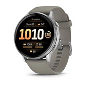 Venu® 4 - 45 mm - Silver avec bracelet en silicone gris