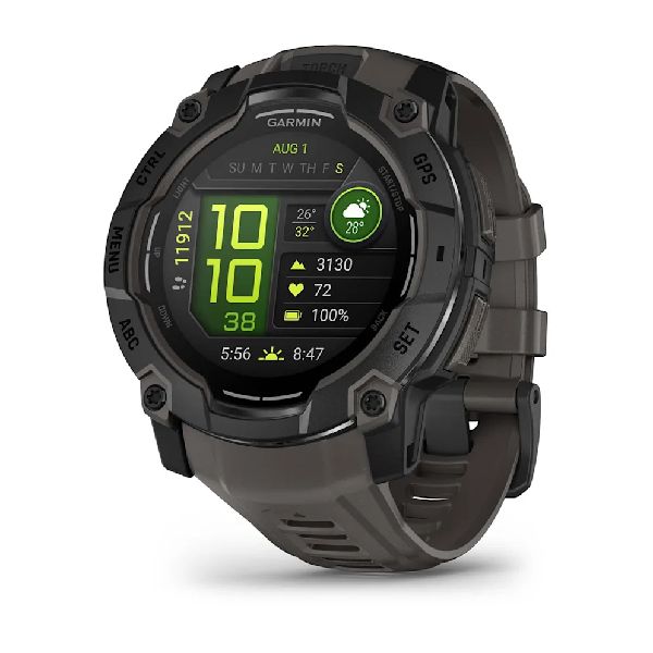 Instinct® 3 – 50 mm AMOLED - Black with Charcoal Band
