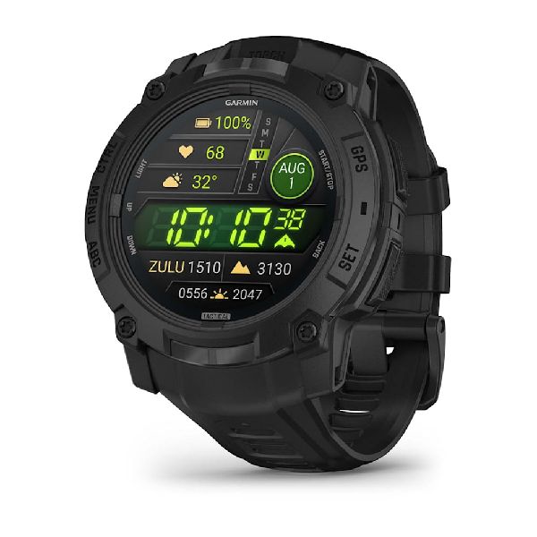 Instinct® 3 – 50 mm, AMOLED, Tactical Edition - Black with Black Band