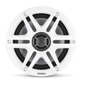 Haut-parleurs Clarion® CMS marins - 6.5" avec Grille Sport Blanche et Noire (CMS-651-SWB)