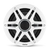 Haut-parleurs Marine CMSP Clarion® - 6.5" avec Grille Sport Blanche et Grise (CMSP-651-SWG)