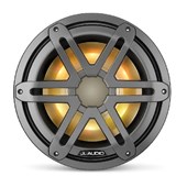 Subwoofer marin JL Audio® M3 10" avec LED et grille grise Sport