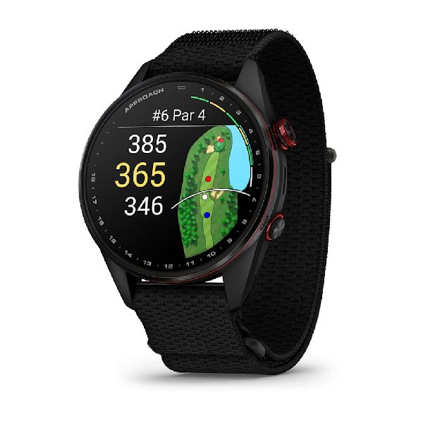 Approach® S72 - 47mm - titane avec revêtement en carbone amorphe gris mat/Rouge et bracelet noir
