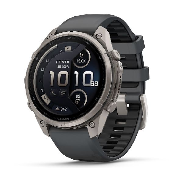 fenix® 9 Pro - inReach® - 47mm - Titanium with Graphite/Black Silicone Band