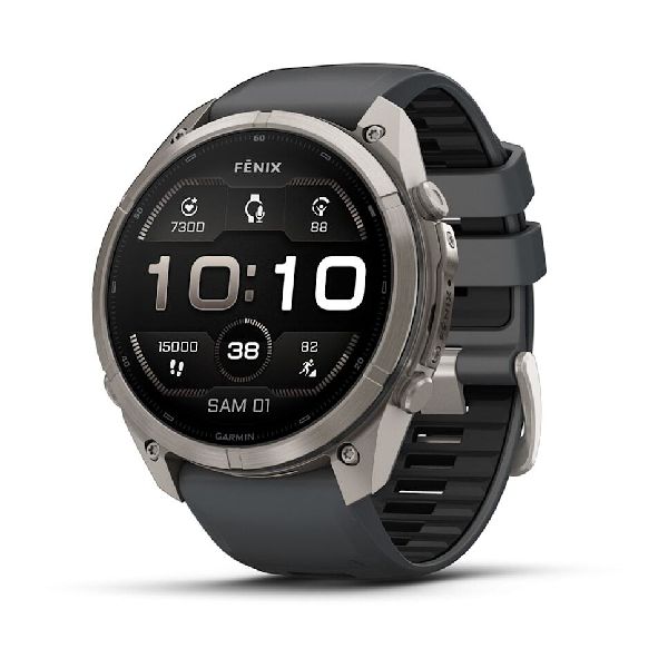 fenix® 9 Pro - 51mm - Titanium with Graphite/Black Silicone Band