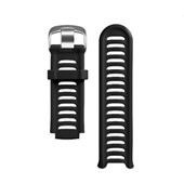 ForeRunner® 910XT Watch Band - Silicone Black with Silver Hardware
