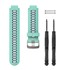 Watch Band ForeRunner® 230/235/630/735XT Frost Blue/Black with Silver Band