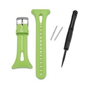 ForeRunner® 10/15 Watch Band - Silicone Green Small with Silver Hardware