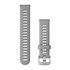 Quick Release Bands (18 mm) - Powder Gray Silicone with Silver Hardware