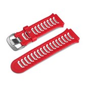 ForeRunner® 920XT Watch Band - Silicone Red/White with Silver Hardware