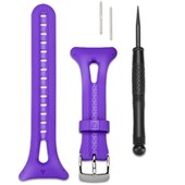 ForeRunner® 10/15 Watch Band - Silicone Violet Small with Silver Hardware