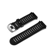 ForeRunner® 920XT Watch Band - Silicone Black/Gray with Silver Hardware