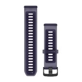Bracelets à Dégagement Rapide (22 mm) - Silicone Translucide Violet/Indigo avec Fermeture Gris