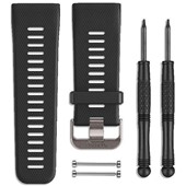 VívoActive® HR Watch Band - Silicone Black with Gray Hardware
