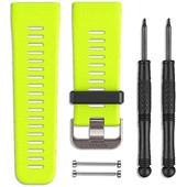 VívoActive® HR Watch Band - Silicone Force Yellow with Gray Hardware