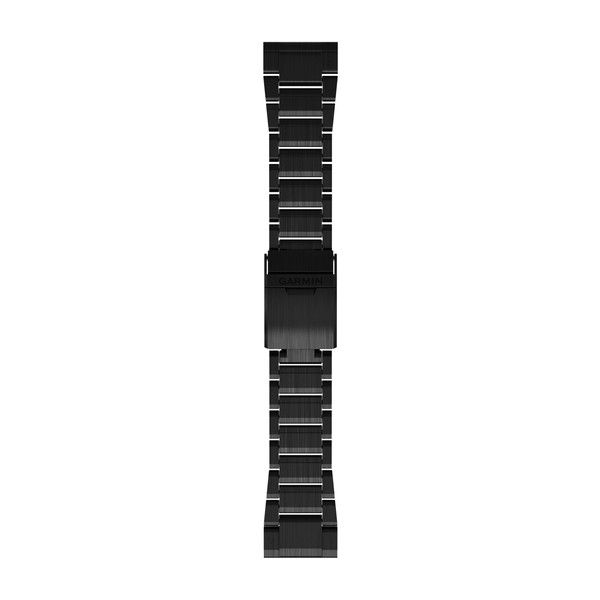 QuickFit® 26 Watch Bands - Titanium Bracelet with Carbon Gray DLC Coating - 181 mm