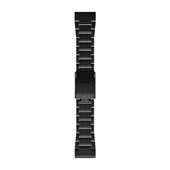 Bracelets de Montre QuickFit® 26 - Titane avec revêtement carbone amorphe Gray DLC - 181 mm