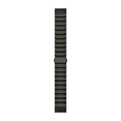 Bracelets de Montre QuickFit® 22 - Titane/Silicone Hybride Ardoise Carbone Amorphe