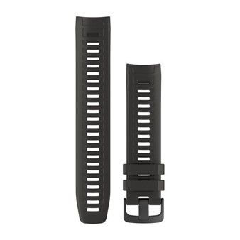 Instinct™ Watch Band - Silicone Graphite with Slate Hardware