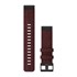 QuickFit® 22 Watch Bands - Heathered Red Nylon with Black Hardware
