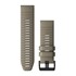 Bracelets de Montre QuickFit® 26 - Silicone Grès Foncé avec Fermeture Noir