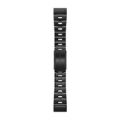Bracelets de Montre QuickFit® 26 - Titane épuré avec revêtement carbone amorphe Gray DLC - 202 mm
