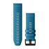 Bracelets de Montre QuickFit® 26 - Silicone Bleu Cirrus avec Fermeture Noir