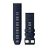 Bracelets de Montre QuickFit® 26 - Silicone Captain Bleu avec Fermeture Noir