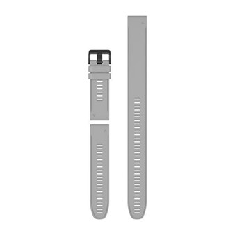 QuickFit® 26 Watch Bands - Powder Gray Silicone (3Pieces) with Black Hardware