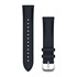 Quick Release Bands (20 mm) - Navy Italian Leather with Silver Hardware