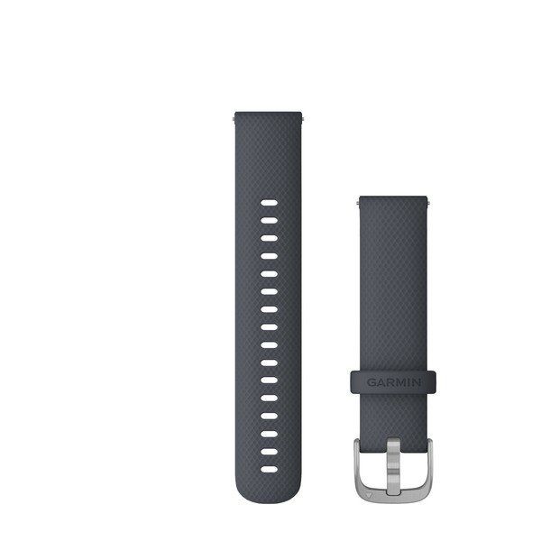 Quick Release Bands (18 mm) - Granite Blue with Silver Hardware