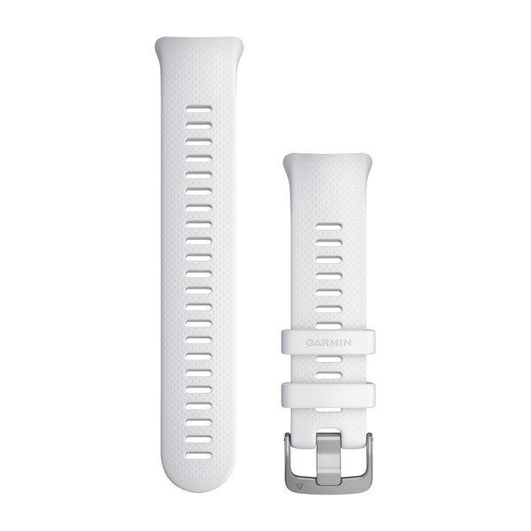 Swim™ 2 Watch Bands - Whitestone Silicone with Silver Hardware