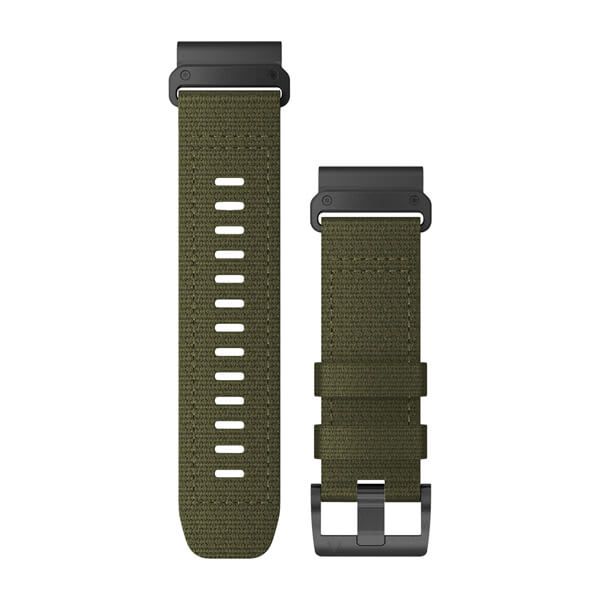 QuickFit® 26 Watch Bands - Tactical Ranger Green Nylon with Black Hardware - 224 mm