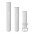 Quick Release Bands (20 mm) - White Silicone with White Hardware