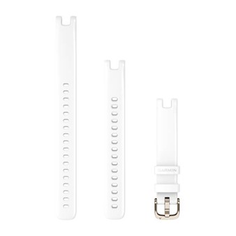 Bracelets Lily™ (14 mm) - Blanc avec boucle or pâle